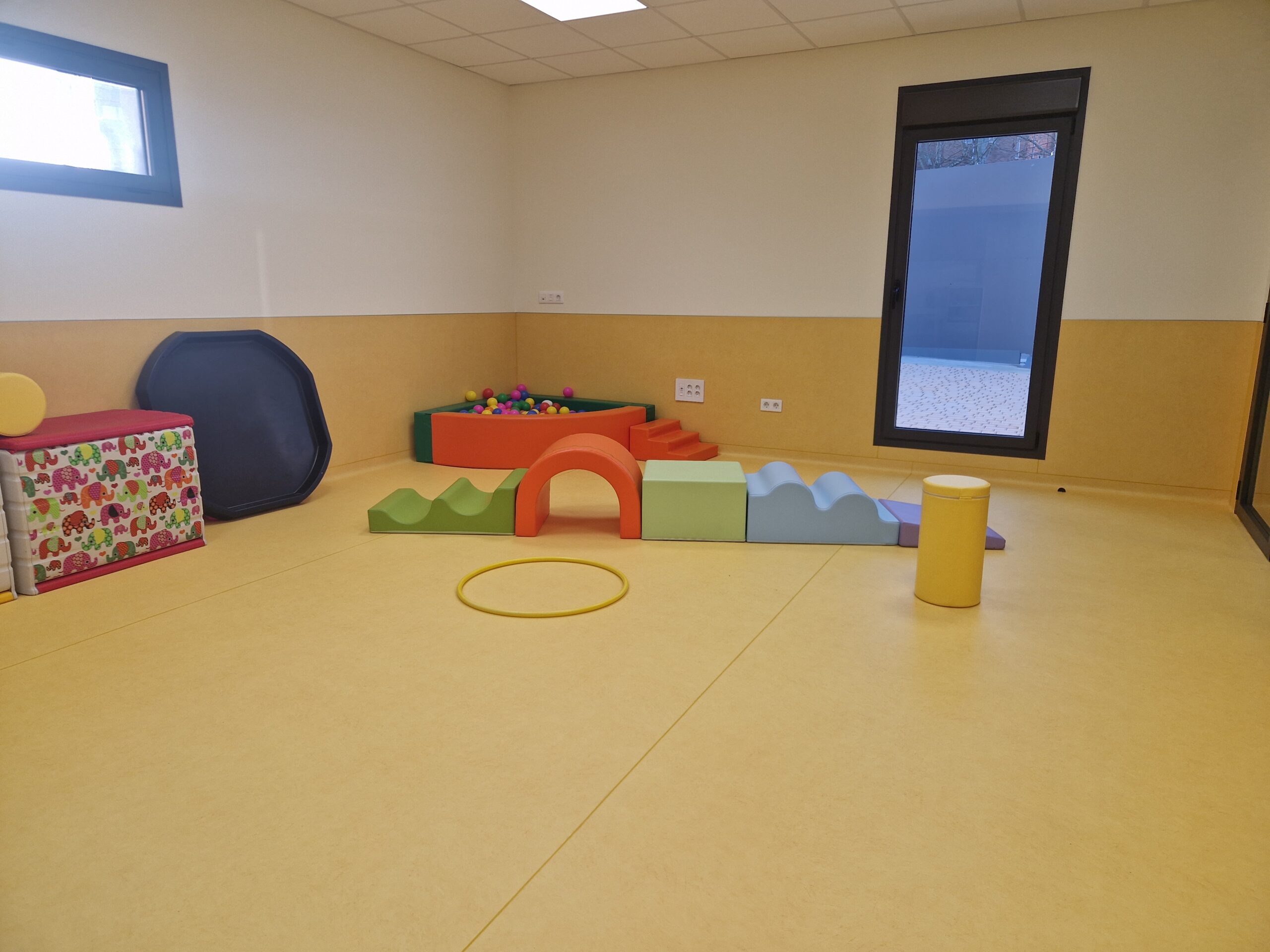 Sala común de psicomotricidad de Educación Infantil